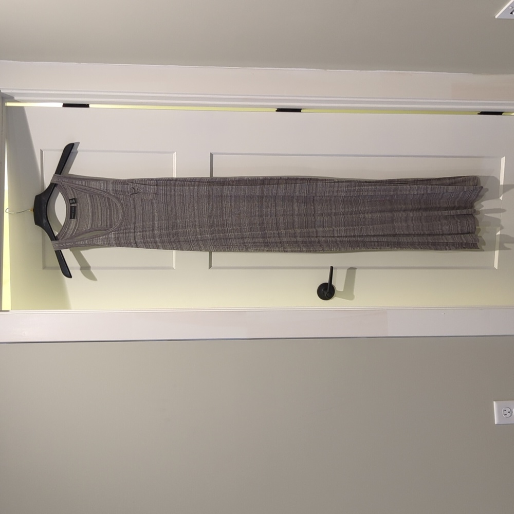 Grey T-Shirt Tank Top Maxi Dress